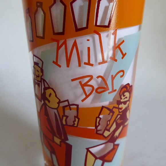 2002 RITZENHOFF M. BENDER MILK BAR DESIGNER GLASS RETRO DINER GRAPHICS (NEW) - Picture 7 of 16